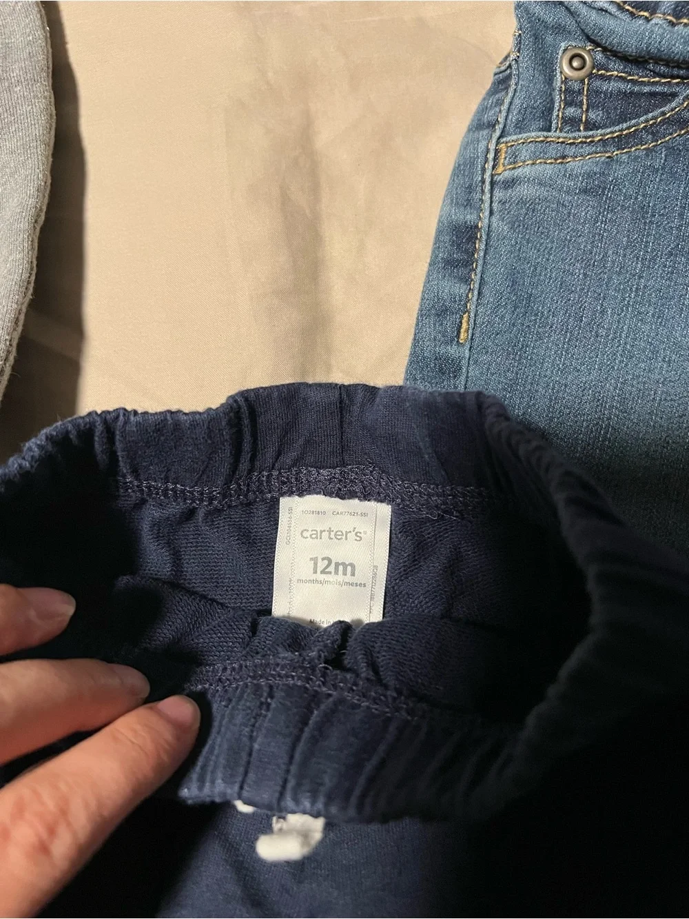 Carter's Four-Pack Kids Joggers & Denim Pants - Navy, Gray, Dark Blue Oshkosh